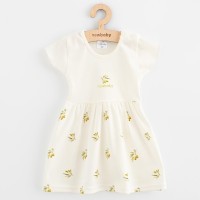 NEW BABY Kojenecké šaty z organické bavlny s krátkým rukávem Olivy