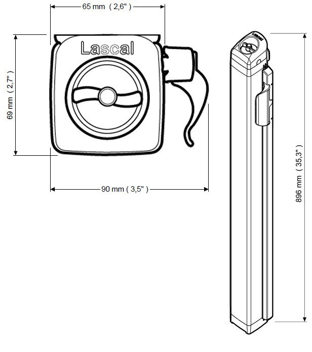 LASCAL KiddyGuard® Avant - rolovací zábrana (otvor do 120 cm)