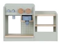 LITTLE DUTCH Kávovar dřevěný velký s příslušenstvím Coffee House