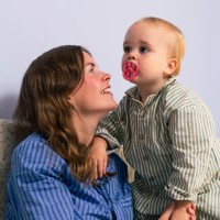 BIBS STUDIO Colour Block dudlíky z přírodního kaučuku 2ks - vel. 2