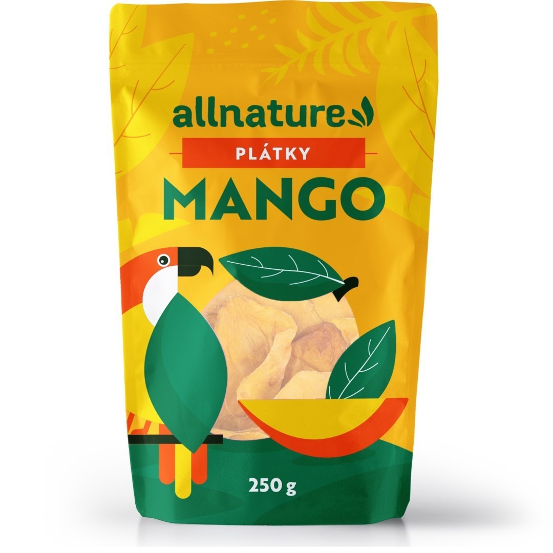 ALLNATURE sušené Mango plátky - 250 g