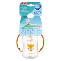 CANPOL BABIES Hrneček tréninkový CUTE ANIMALS se silikonovým pítkem 320ml