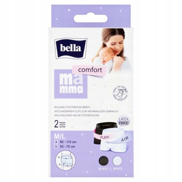 BELLA MAMMA Comfort poporodní kalhotky 2 ks - M/L 2 ks