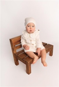 NEW BABY Kojenecký kabátek na knoflíky Luxury clothing Laura