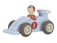 LITTLE DUTCH Závodní autíčka na setrvačník dřevěná