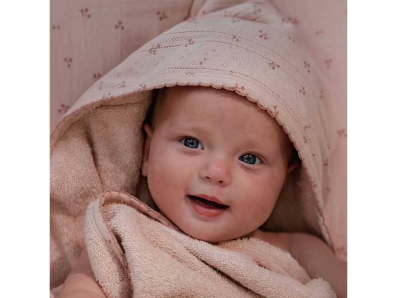 LITTLE DUTCH Osuška s kapucí 100x100 cm Pure