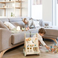 SARO BABY Dřevěné kostky v kyblíku 60ks 24m+