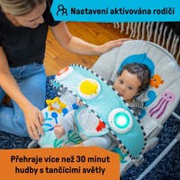 BABY EINSTEIN Lehátko hudební vibrační Kick to It Opus do 18kg