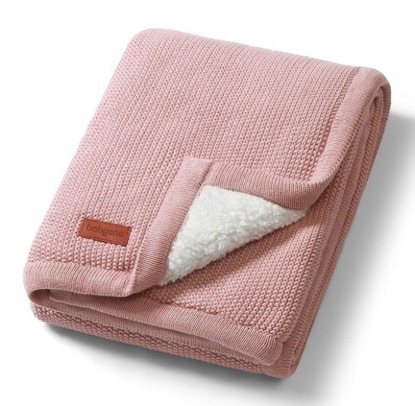 BABYONO Dětská bavlněná deka se zateplením 75x100cm - růžová
