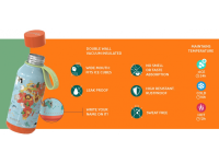 QUOKKA Nerezová termoláhev Solid Kids s poutkem 330 ml