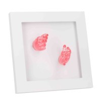 DOOKY Crystal Memories DeLuxe 3D Frame Handprint & Footprint