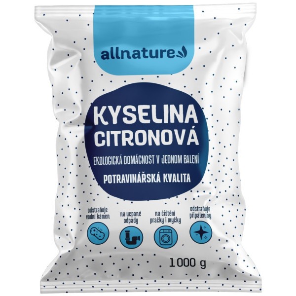 ALLNATURE Kyselina citronová 1000 g - 1000 g