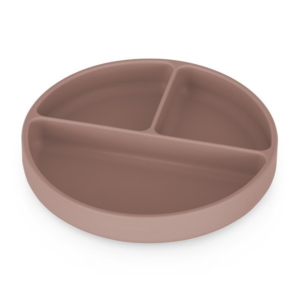 PETITE&MARS Talířek silikonový dělící kulatý Take&Match 6m+ - Velvet Latte 6m+