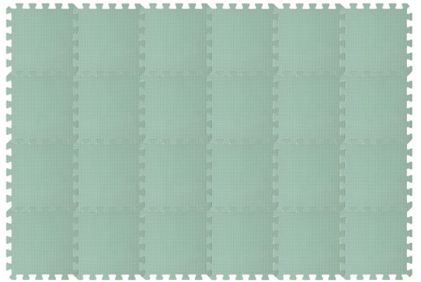 RIALTO BABY Hrací podložka puzzle 180x120cm - Light Green 180x120cm