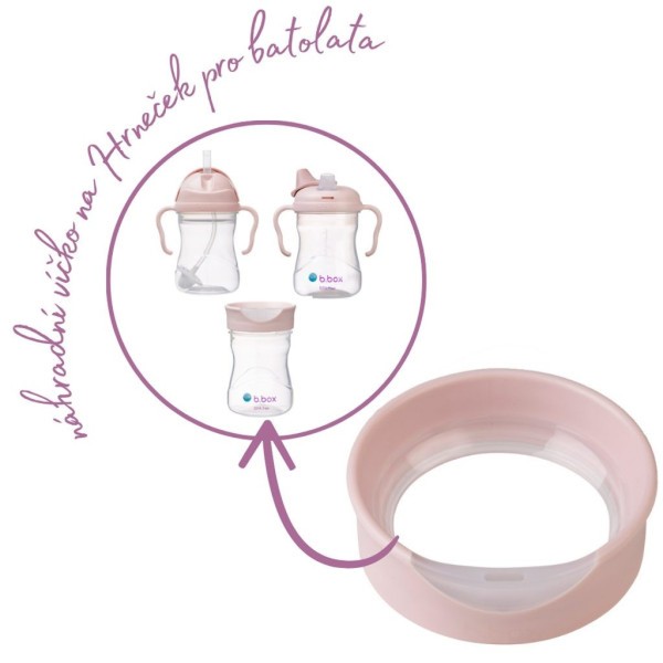 B.BOX Náhradní víčko na Hrneček pro batolata - růžové