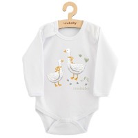 NEW BABY Dětské body s potiskem Husičky