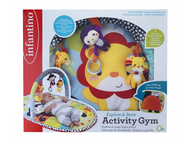 INFANTINO Hrací deka s hrazdou ZOO