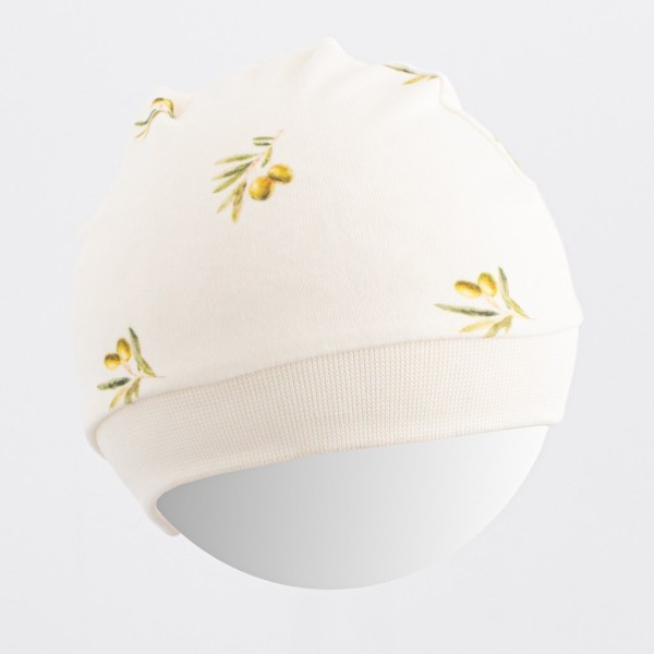 NEW BABY Kojenecká čepička z organické bavlny Olivy - vel. 80/86