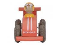 LITTLE DUTCH Závodní autíčka na setrvačník dřevěná