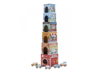 LITTLE DUTCH Kostky stohovací s autíčky