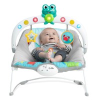 BABY EINSTEIN Lehátko hudební vibrační se světly Kick to It Neptune do 9 kg