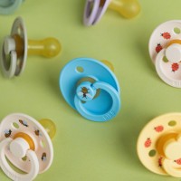 BIBS STUDIO Colour Bumblebee dudlíky kaučuk 2ks – vel. 2