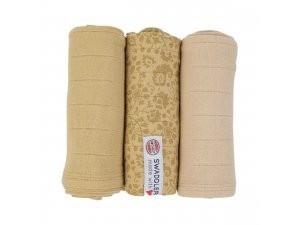 Swaddler Flower Tribe 3balení 70 x 70 cm - Sand