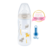 NUK Kojenecká láhev FC+Temperature Control 300 ml BOX-Flow Control savička