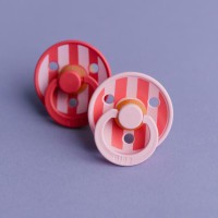 BIBS STUDIO Colour Block dudlíky z přírodního kaučuku 2ks - vel. 2