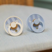 BIBS STUDIO Colour Block dudlíky z přírodního kaučuku 2ks - vel. 1