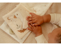 LITTLE DUTCH Textilní knížka s aktivitami Newborn Naturals