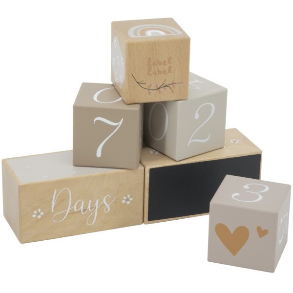 LABEL LABEL Milníkové kostky - Nougat