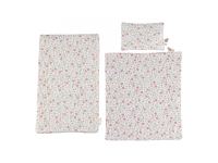 LITTLE DUTCH Postýlka pro panenky dřevěná s peřinkou Pink