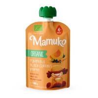 MAMUKO BIO pyré z dýně a černého rybízu pro miminka od 4 měsíců, 100 g