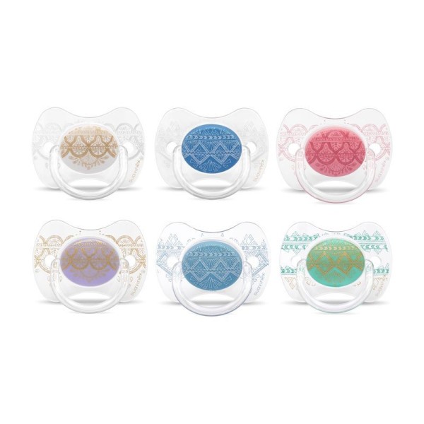 Suavinex PREMIUM ŠIDÍTKO fyziologické 0-4m SILIKON - FIALOVÉ