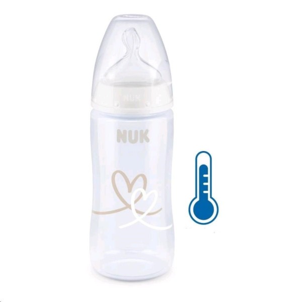 NUK Kojenecká láhev FC+Temperature Control 300 ml BOX-Flow Control savička