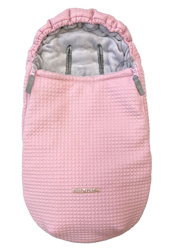 PINKIE Zimní fusak Comb 0-12 - Small Pink Comb podélné otvory (+150 Kč) 5420