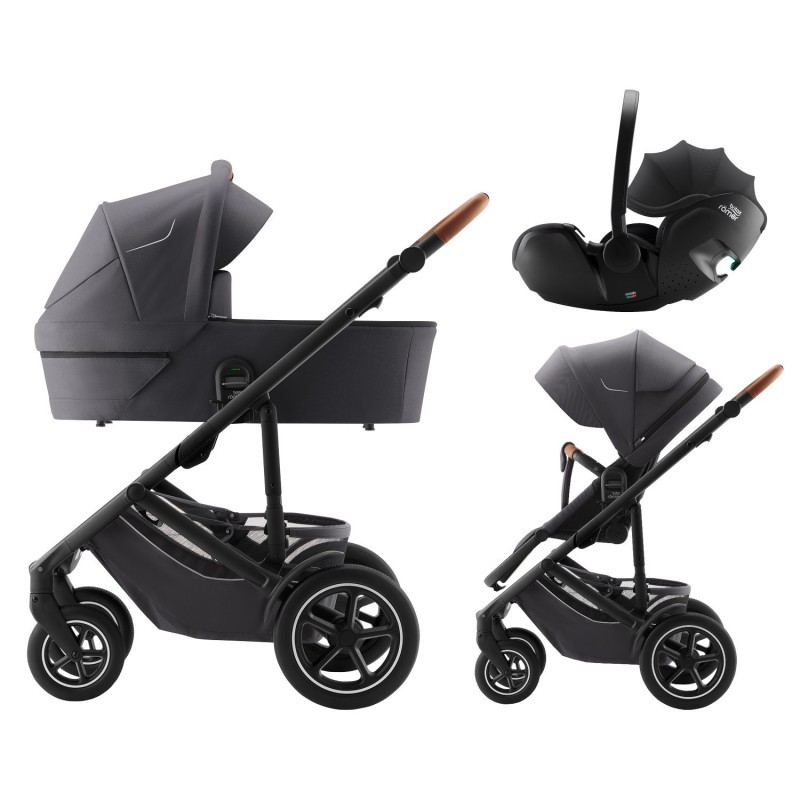 BRITAX RÖMER Set kočárek Smile 5Z + hluboká korba + autosedačka Baby-Safe PRO