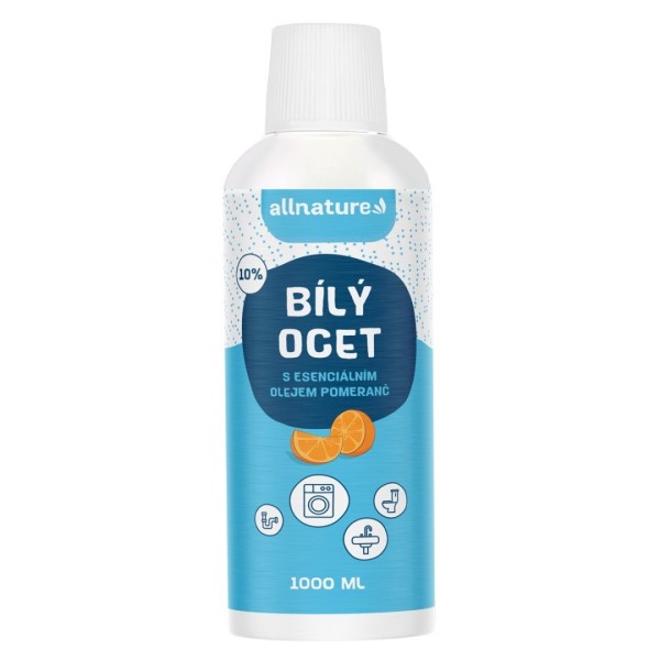 ALLNATURE Bílý ocet 10% s vůní pomeranče 1000 ml - 1000 ml