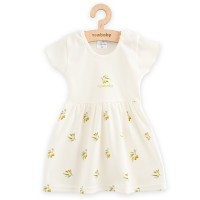 NEW BABY Kojenecké šaty z organické bavlny s krátkým rukávem Olivy