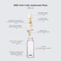 BIBS antikoliková lahev s kaučukovou savičkou 270ml