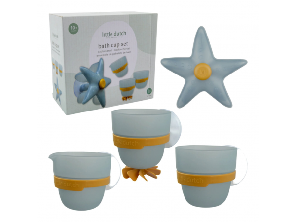 LITTLE DUTCH Sada kelímků do koupele - Hvězdice