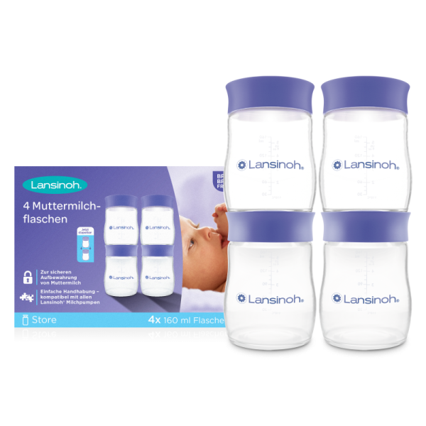 LANSINOH Zásobníky na uskladnění mateřského mléka 4ks - Zásobníky na uskladnění mateřského mléka 4ks