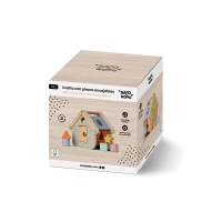 SARO BABY Dřevěný vkládací domeček 12m+