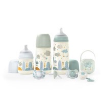 SUAVINEX Sada láhev 270ml + dudlík fyziologický 0/6m + klip Dreams