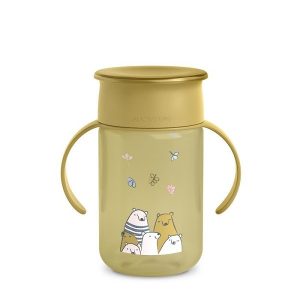 SUAVINEX 360° Hrníček na učení BEAR - ŽLUTÁ