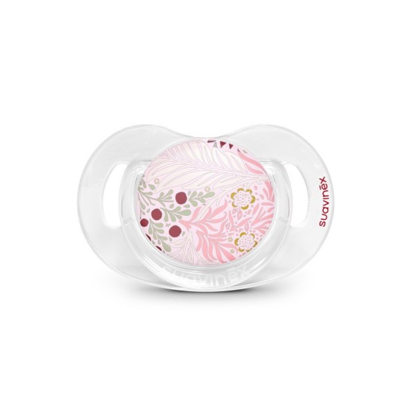 SUAVINEX Dudlík SX PRO fyziologický POETRY +18 m - růžový