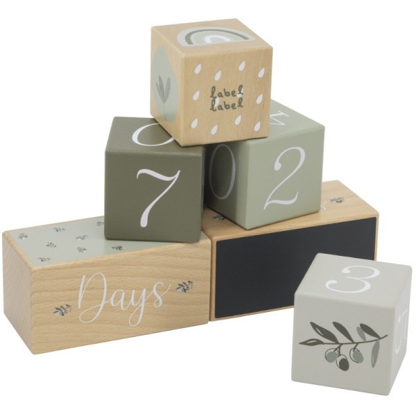 LABEL LABEL Milníkové kostky - Olive Green