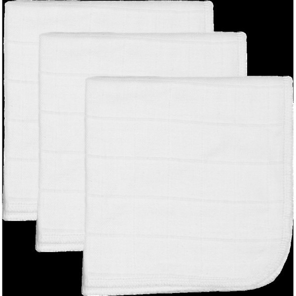 TRYCO Mušelínová žínka na obličej - White