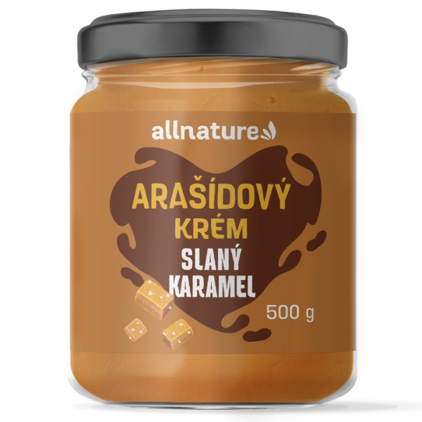 ALLNATURE Arašídový krém - slaný karamel - 500 g